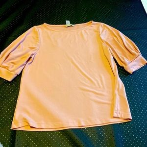 Pink light and airy blouse top